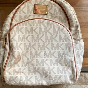 Michael Kors White mini  bookbag